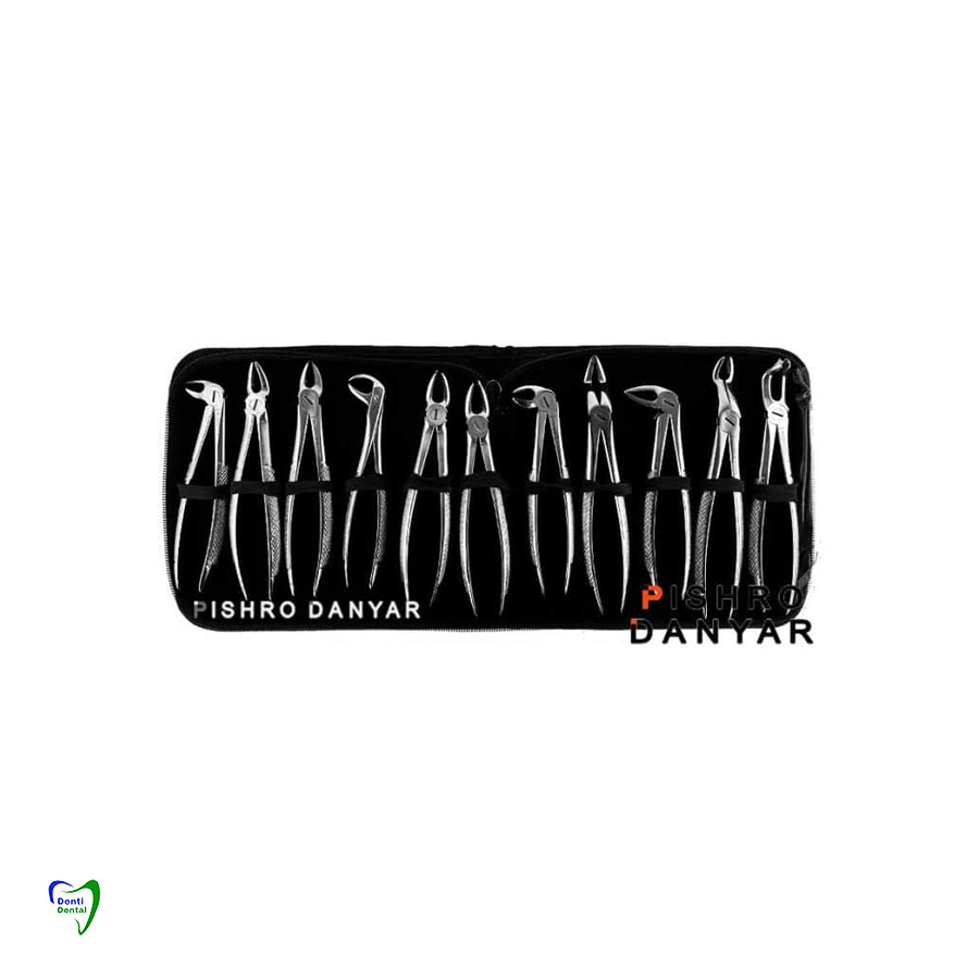 ست فورسپس بزرگسال 11 عددی پیشرو دنت (DD-050-100P)